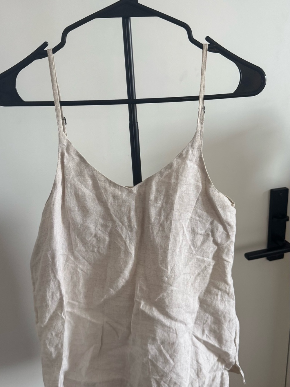 100% Linen Assembly Label Tank